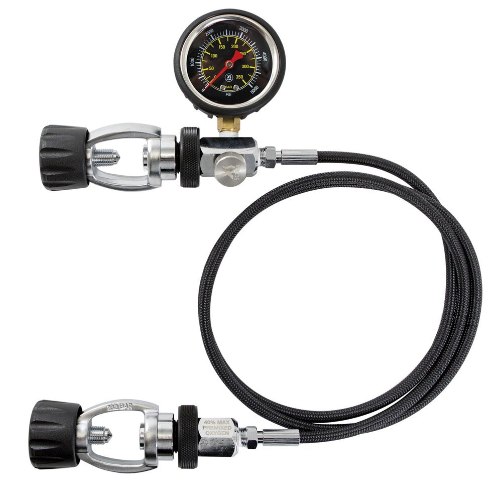 XS Scuba Deluxe Cylinder Equalizer with Braided HP Hose