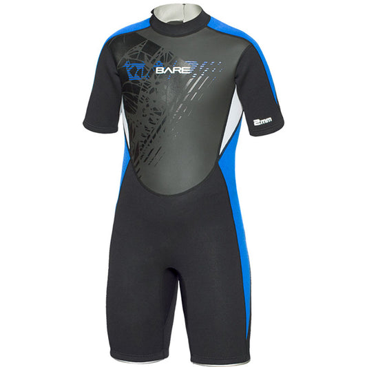 Bare 2mm Manta Hooded Shorty Wetsuit - Youth