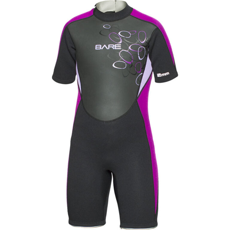 Bare 2mm Manta Hooded Shorty Wetsuit - Youth