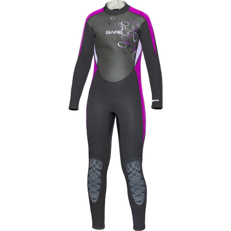 Bare 3/2mm Manta Hooded Full Wetsuit - Youth