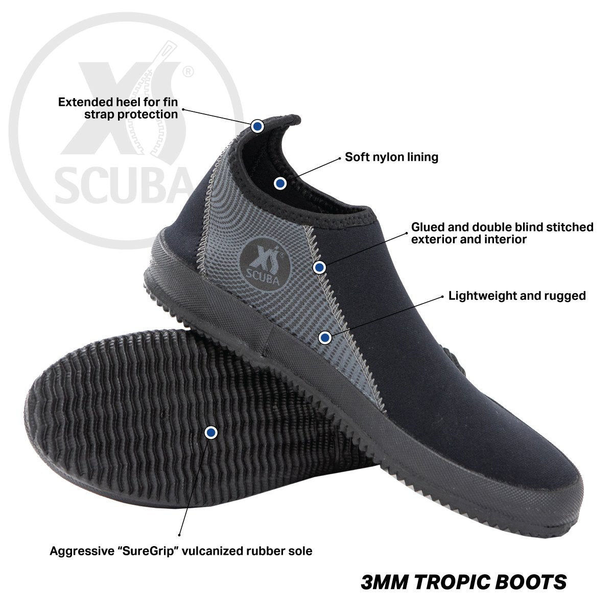 XS Scuba 3 mm Tropic Boot