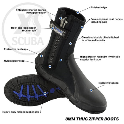 XS Scuba 8 mm Thug Boot