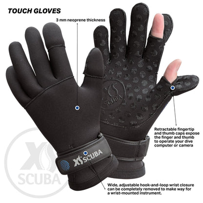 XS Scuba Touch Gloves