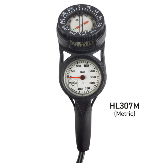 XS Scuba Highland Pressure/Compass Combo with Miflex Hose