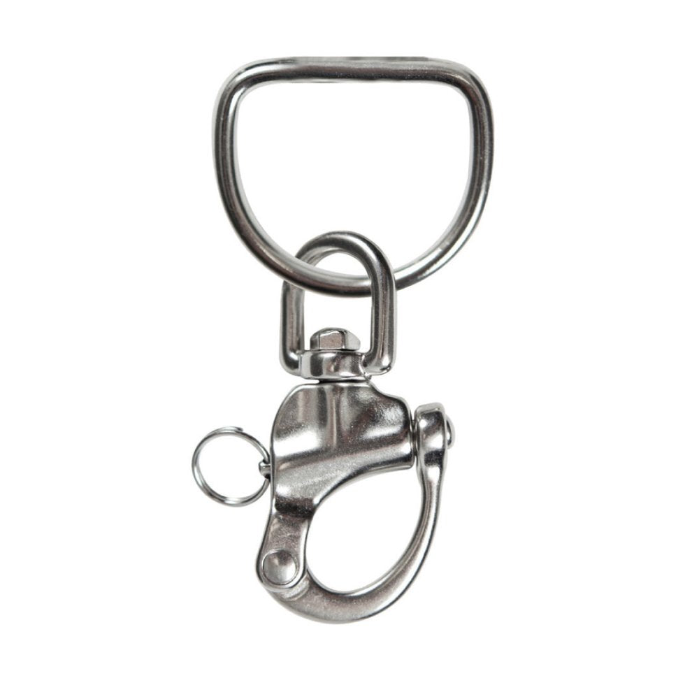 XS Scuba Highland 3.5” Snap Shackle on 2” Welded D-Ring