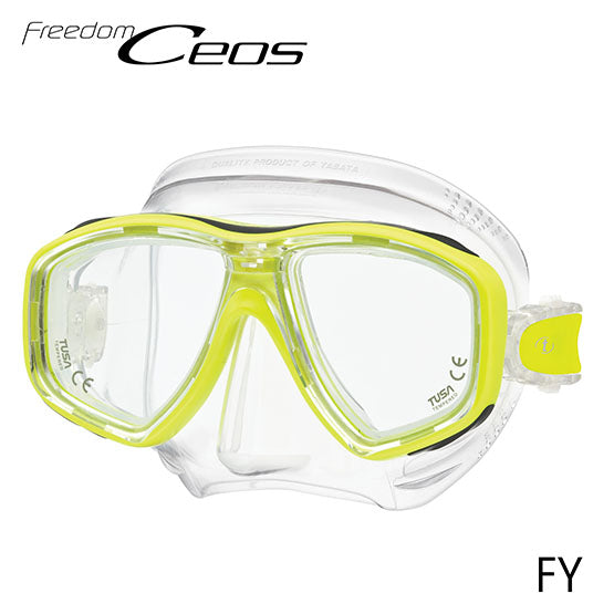 Tusa M-212 Freedom Ceos Mask - Clear Silicone