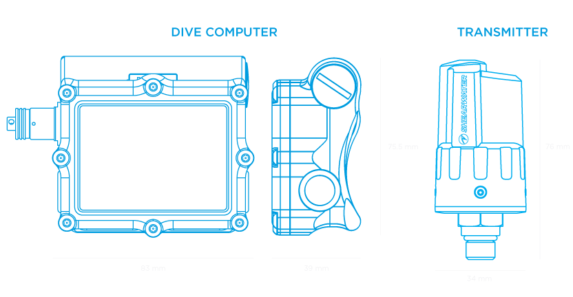 SHEARWATER PETREL 3 FISCHER DIVE COMPUTER