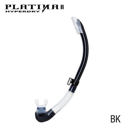 Tusa SP-170 Platina II Hyperdry Snorkel : Clear Silicone