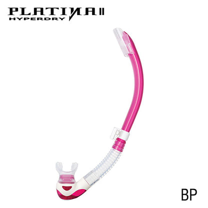 Tusa SP-170 Platina II Hyperdry Snorkel : Clear Silicone