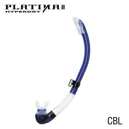 Tusa SP-170 Platina II Hyperdry Snorkel : Clear Silicone