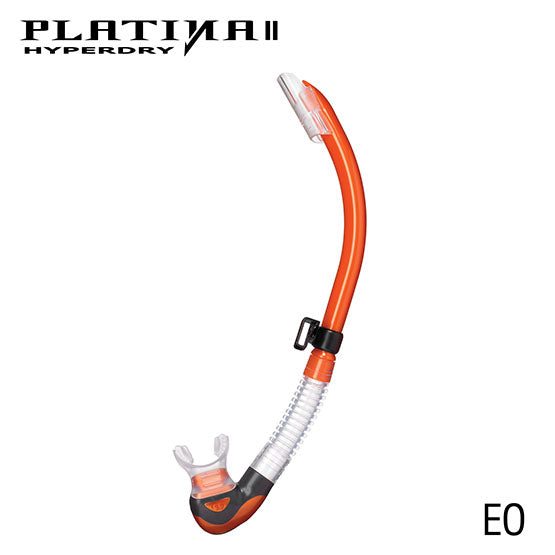 Tusa SP-170 Platina II Hyperdry Snorkel : Clear Silicone