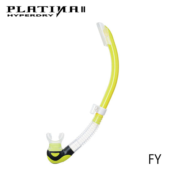 Tusa SP-170 Platina II Hyperdry Snorkel : Clear Silicone