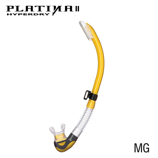 Tusa SP-170 Platina II Hyperdry Snorkel : Clear Silicone