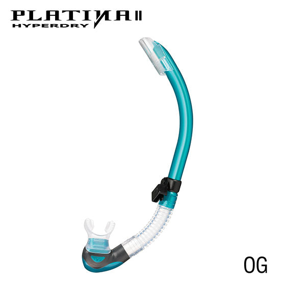 Tusa SP-170 Platina II Hyperdry Snorkel : Clear Silicone