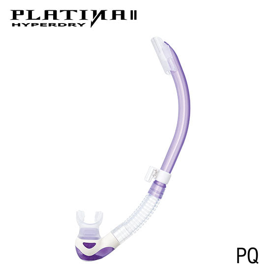 Tusa SP-170 Platina II Hyperdry Snorkel : Clear Silicone