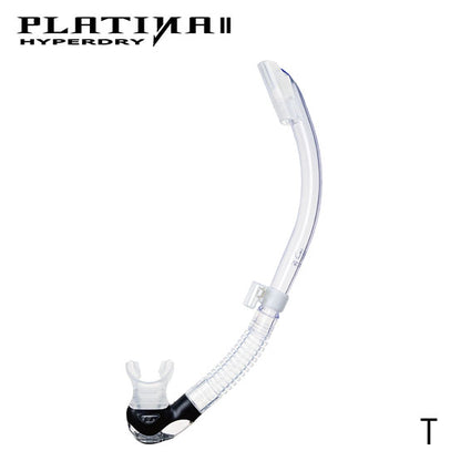 Tusa SP-170 Platina II Hyperdry Snorkel : Clear Silicone