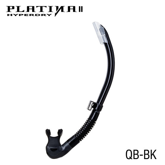 Tusa SP-170QB Platina II Hyperdry Snorkel : Black Silicone