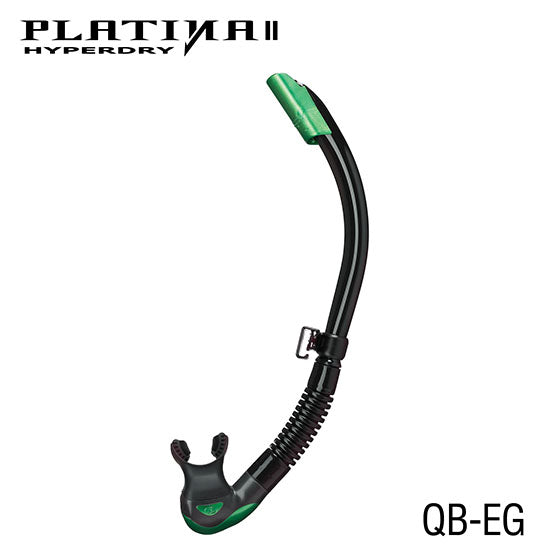 Tusa SP-170QB Platina II Hyperdry Snorkel : Black Silicone