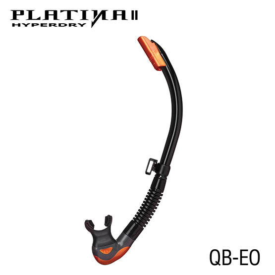 Tusa SP-170QB Platina II Hyperdry Snorkel : Black Silicone