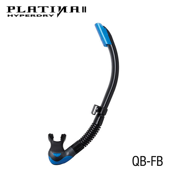 Tusa SP-170QB Platina II Hyperdry Snorkel : Black Silicone