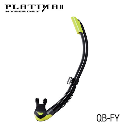 Tusa SP-170QB Platina II Hyperdry Snorkel : Black Silicone