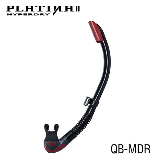 Tusa SP-170QB Platina II Hyperdry Snorkel : Black Silicone