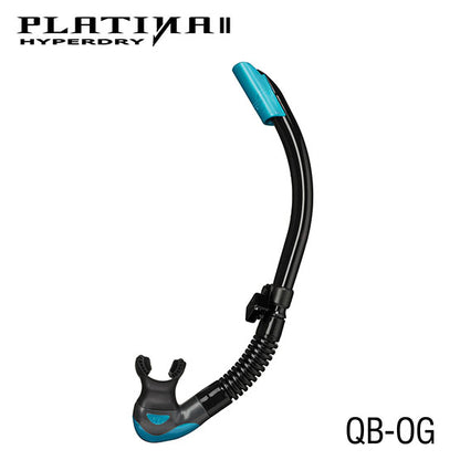 Tusa SP-170QB Platina II Hyperdry Snorkel : Black Silicone