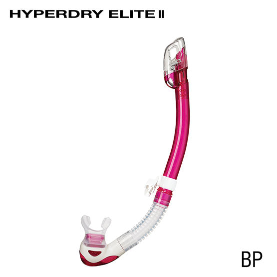 Tusa SP0101 Hyperdry Elite II Snorkels -Clear Silicone