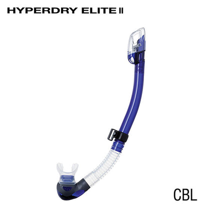 Tusa SP0101 Hyperdry Elite II Snorkels -Clear Silicone