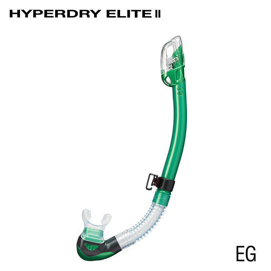 Tusa SP0101 Hyperdry Elite II Snorkels -Clear Silicone