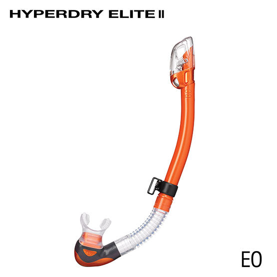 Tusa SP0101 Hyperdry Elite II Snorkels -Clear Silicone