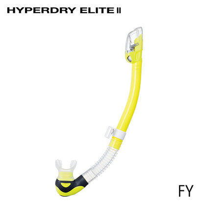 Tusa SP0101 Hyperdry Elite II Snorkels -Clear Silicone