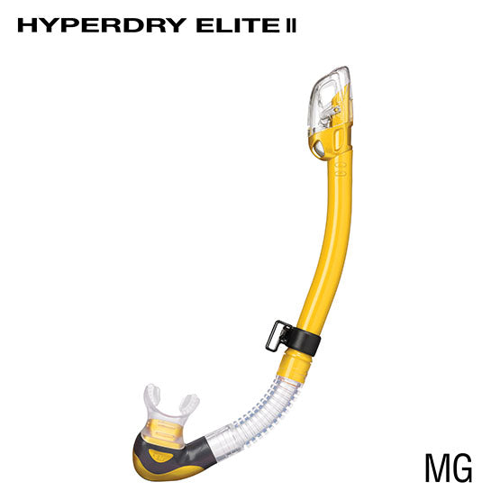 Tusa SP0101 Hyperdry Elite II Snorkels -Clear Silicone