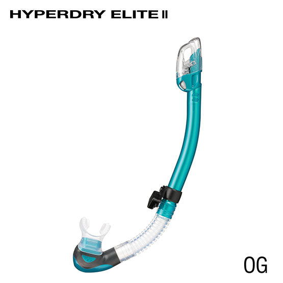 Tusa SP0101 Hyperdry Elite II Snorkels -Clear Silicone