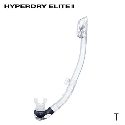 Tusa SP0101 Hyperdry Elite II Snorkels -Clear Silicone