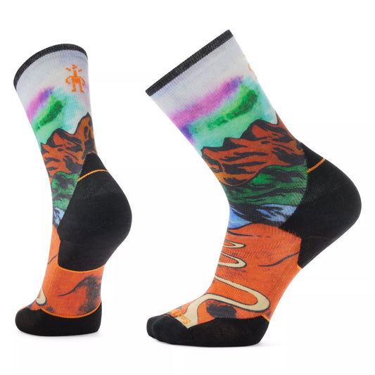 Smartwool Trail Run Singletrack Print Crew Socks