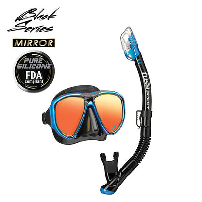 Tusa Sport UC2425PMQB Powerview Adult Dry Combo (Mirror Lens)