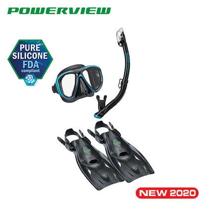 Tusa Sport UP-2521B Powerview Adult Dry Travel Set