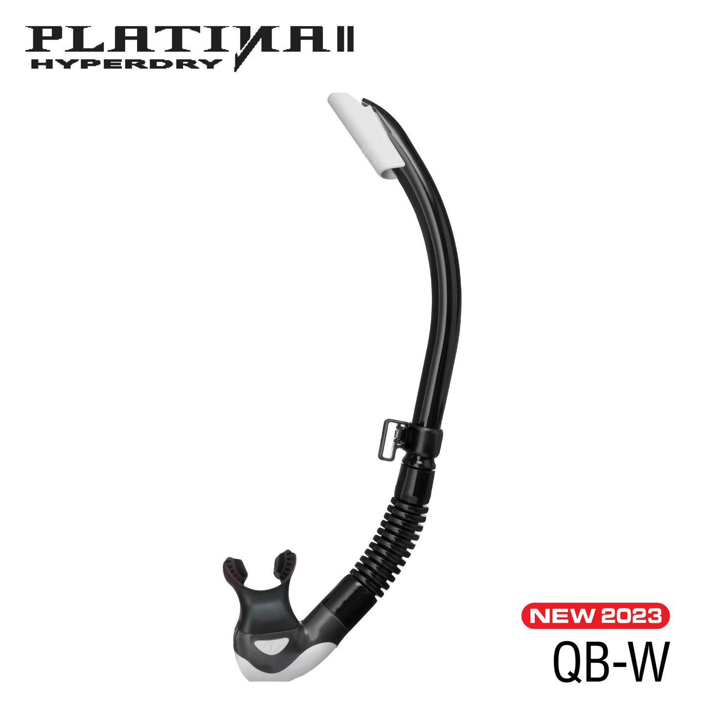 Tusa SP-170QB Platina II Hyperdry Snorkel : Black Silicone