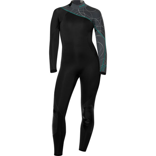 Bare 7mm Elate Full Wetsuit Grey - Women