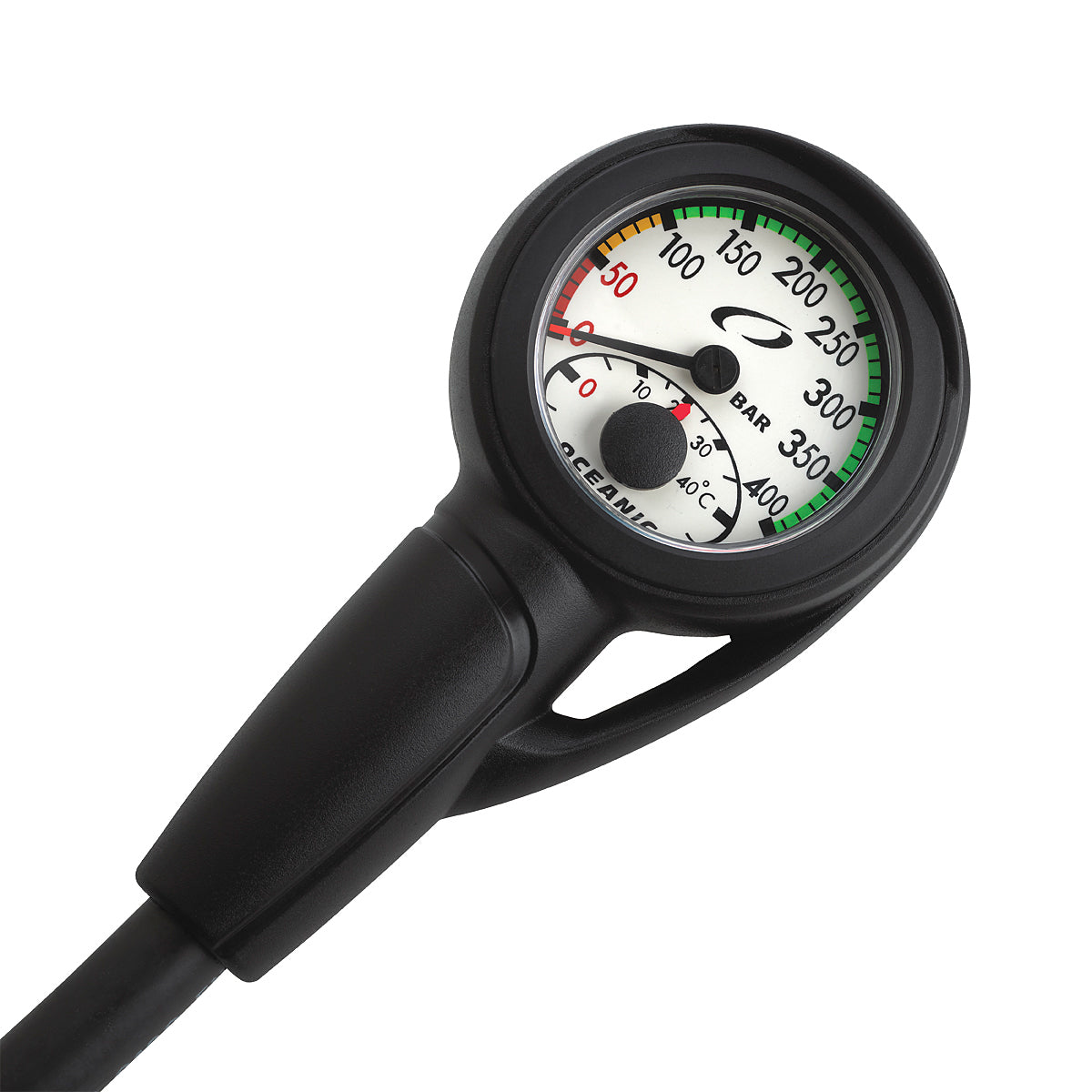 Oceanic SPG SWIV Metric With Boot Gauge - Black