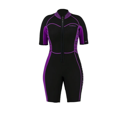 Akona 2.5mm Women's Explore Shorty (Front Zip) Wetsuit  - Magenta