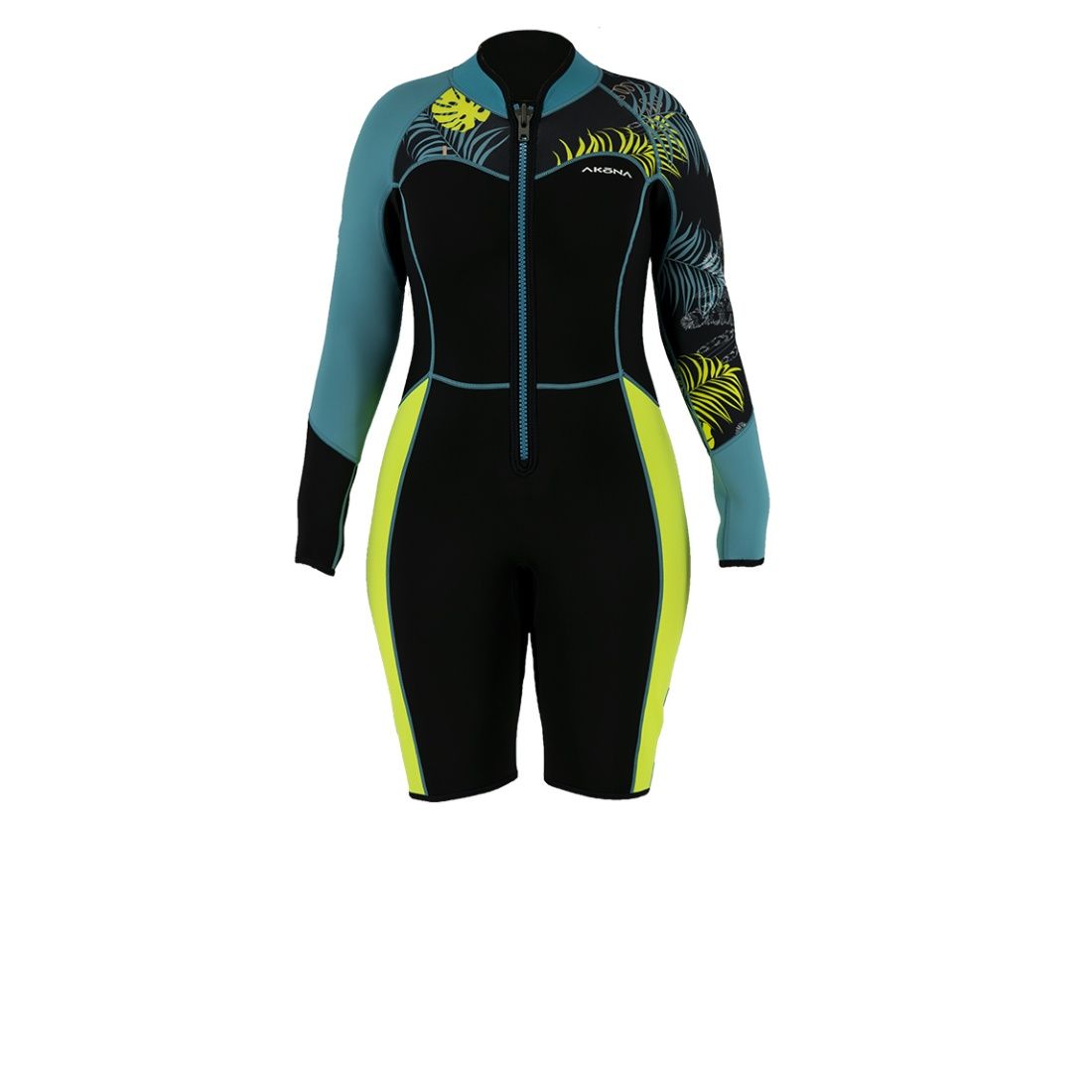 Akona 3/2 Women's Front Zip Tropic Shorty Wetsuit