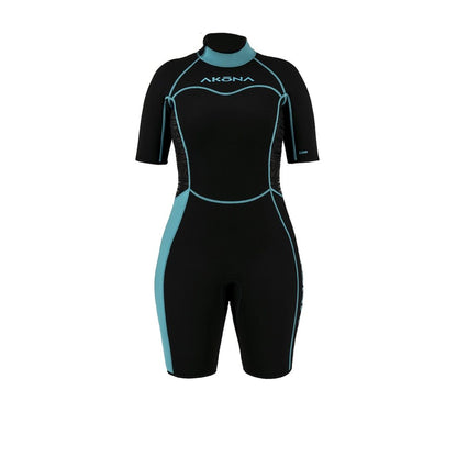 Akona Women's Classic Line - 2.5mm Back Zip Shorty Wetsuit