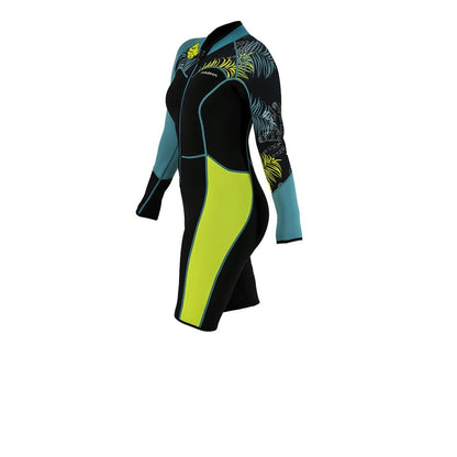 Akona 3/2 Women's Front Zip Tropic Shorty Wetsuit