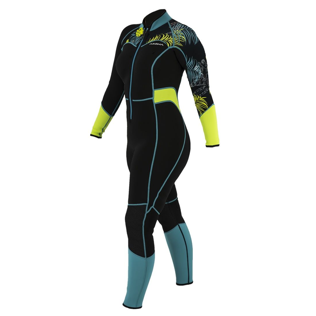 Akona 3/2 Women's Front Zip Tropic Full Wetsuit