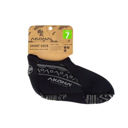 Akona 2mm Low-Cut Sock with Printed Traction Sole