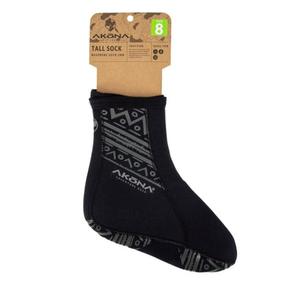 Akona 2mm Tall Sock with Printed Traction Sole