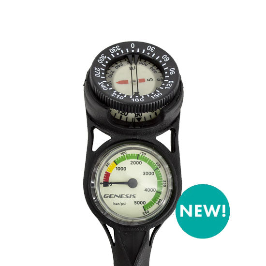 Genesis Pressure Gauge with Compass Console