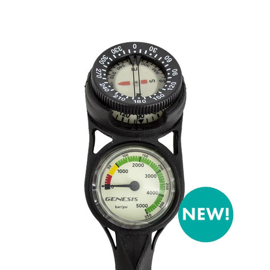 Genesis Pressure Gauge with Compass Console